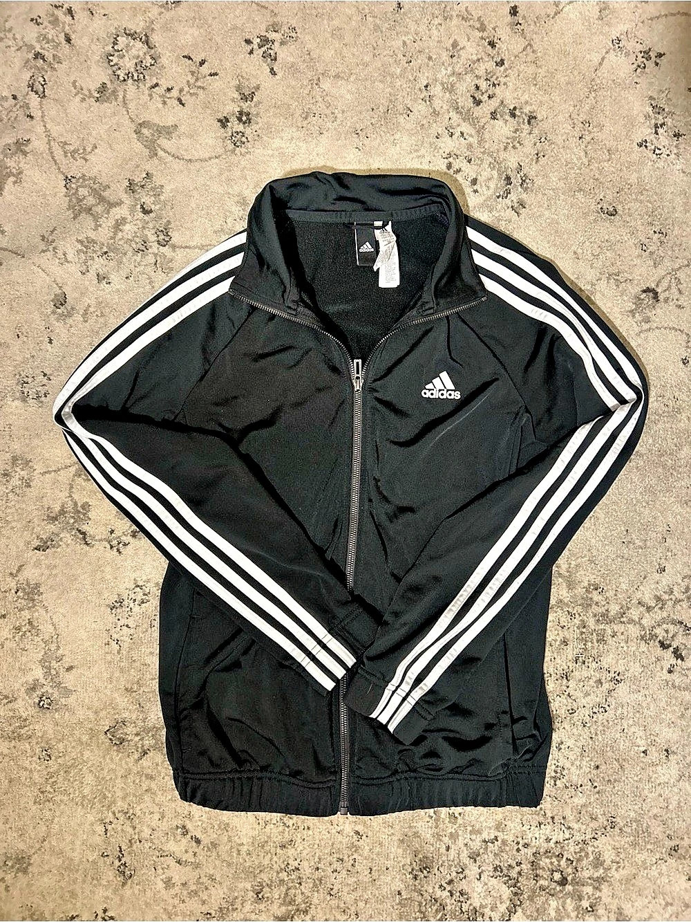 adidas Essentials 3-Stripes Tricot Track Jacket Men's Track Jacket Black